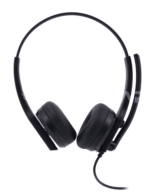 Audífono TEROS TE-8039CS, USB, Negro