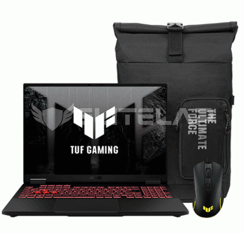 LAPTOP ASUS TUF A16 FA608PM-RV083W AMD RYZEN 9-8940HX 16GB 1TB SSD RTX 5060 8GB 16" WIN11 INCLUYE MOCHILA Y MOUSE
