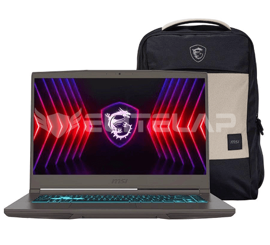 MSI THIN 15 B13VE-3015PE INTEL CORE I7-13620H 16GB 512GB SSD 15.6"FHD -144HZ NVIDIA GEFORCE RTX4050-6GB WIN 11 HOME MOCHILA MSI COSMO GRAY
