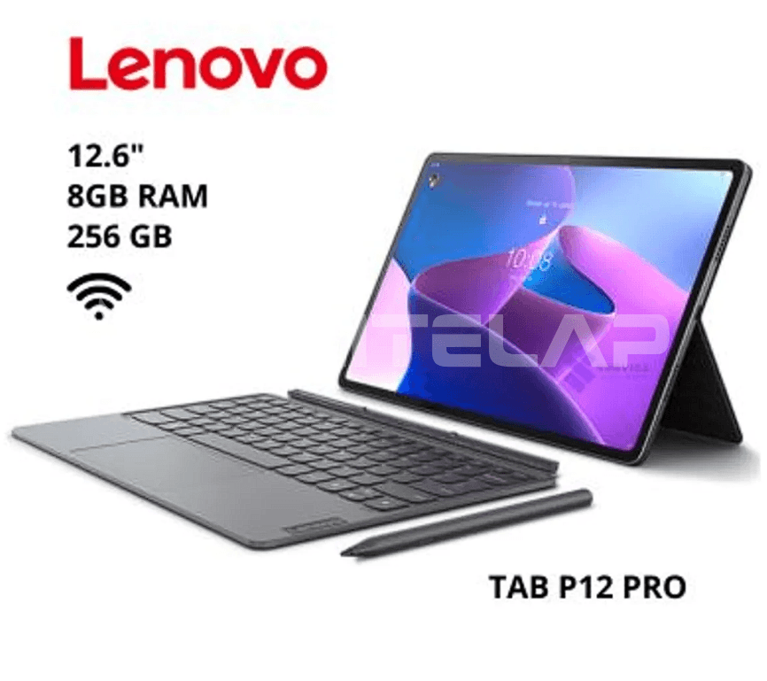 TABLET LENOVO TAB P12 PRO WITH KEYBOARD PACK AND PRECISION PEN 3 QUALCOMM SD870 8GB 256GB 12.6" 2K OLED 120HZ ANDROID 11 STORM GREY (TB-Q706F)