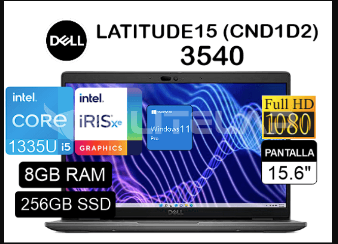 LAPTOP DELL LATITUDE 3540 INTEL CORE I5-1335U 8GB 256GB SSD 15.6" FHD 60HZ WIN11 PRO (CN1D2)