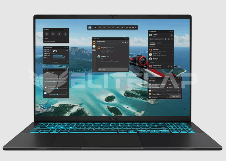 LAPTOP ASUS V3607VH INTEL CORE 7-240H 16GB 512GB SSD RTX 5050 8GB 16" WUXGA 144HZ WIN11 HOME (90NB16L1-M00AU0)
