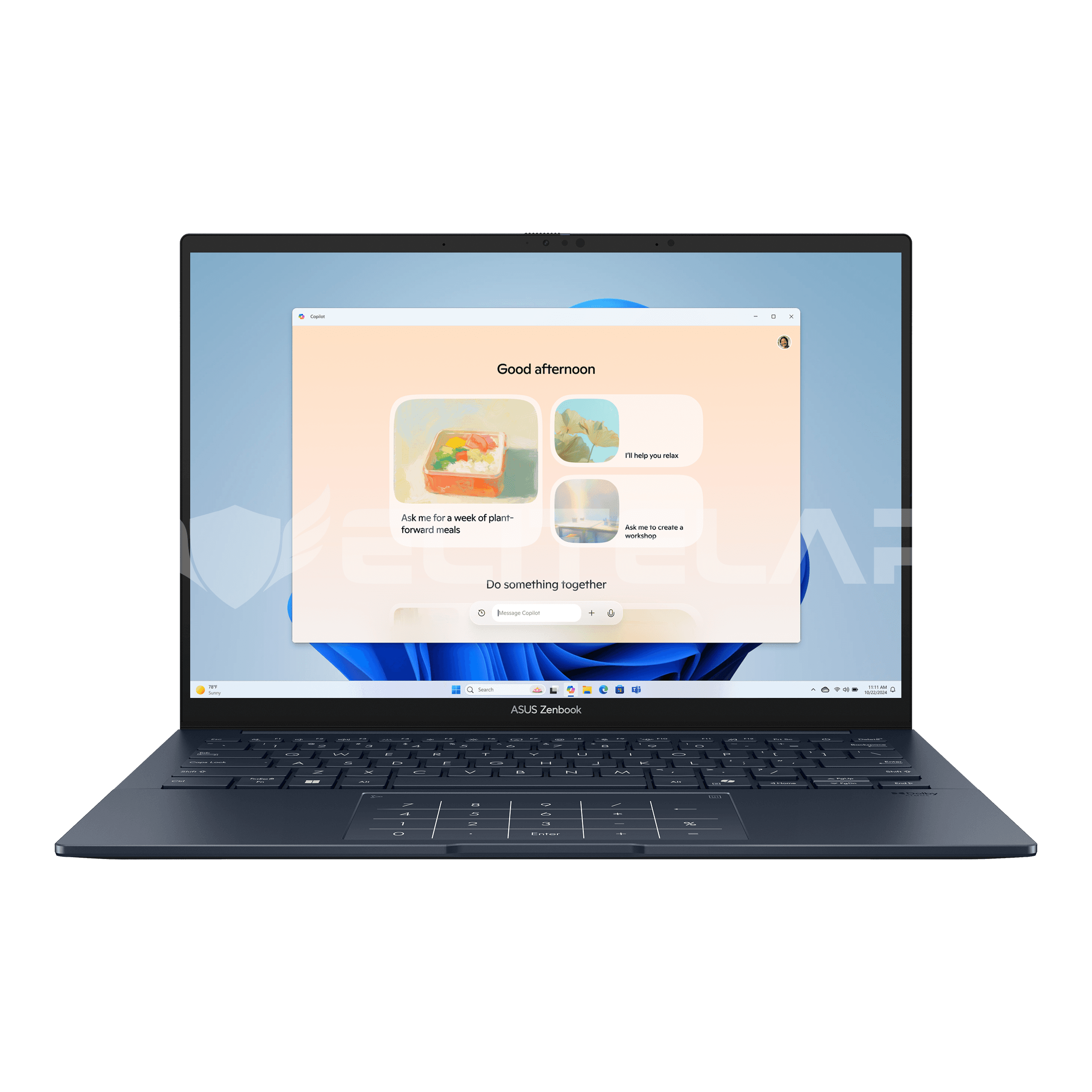 LAPTOP ASUS ZENBOOK UX3405CA-U7512 INTEL CORE ULTRA 7-255H 16GB 512GB SSD INTEL ARC GRAPHICS 14" OLED WUXGA TACTIL 60HZ WIN11 HOME (90NB14W7-M00MP0)